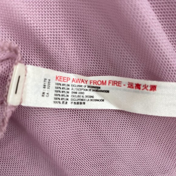 Free People Womens Midi Dress Small Pink Studded Mesh Night Out Tiered Trapeze - Picture 14 of 14